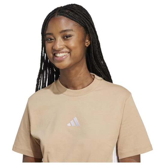 Adidas Γυναικεία κοντομάνικη μπλούζα Essentials 3-Stripes Single Jersey Tee Adidas Γυναικεία κοντομάνικη μπλούζα Essentials 3-Stripes Single Jersey Tee